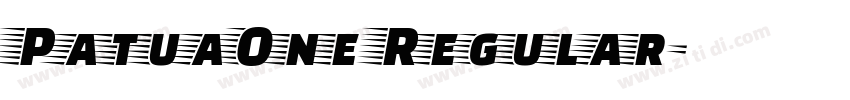 PatuaOne Regular字体转换 PatuaOne Regular字体转换
